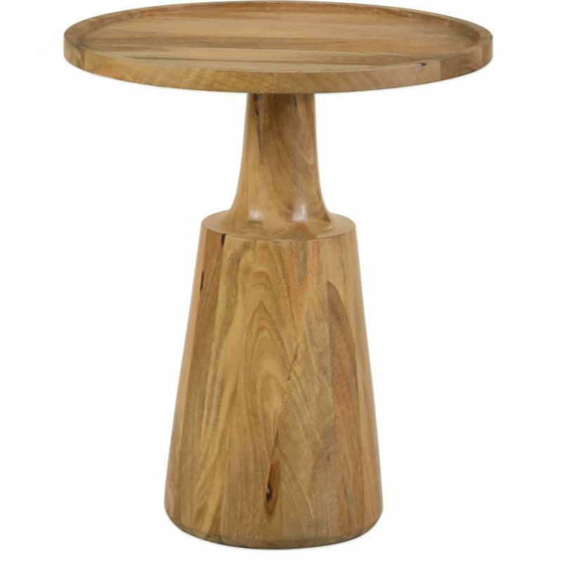Table d'appoint Stain Pedestal, Brun