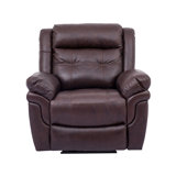 40" Leather Manual Recliner Chair