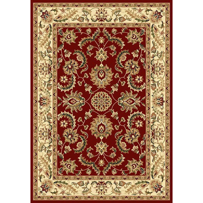 Peotone Oriental Area Rug in Burgundy/White, Rectangle 7'10.6" x 10'7.8"