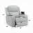 Ely Power Motion Reclining Chair With LED, Light Gray Synthetic Leather