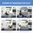 Serta Perfect Sleeper Convertible Sofa and Play Set – Modular Foam Couch and Flip Out Lounger with 2 Ottomans, Gray-61512183