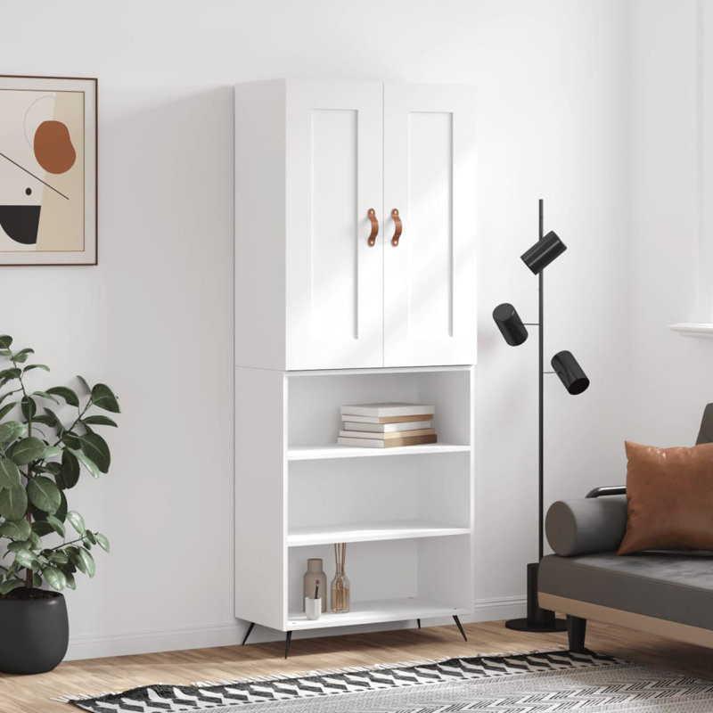 Lorrain 69.5cm Wide Highboard, White