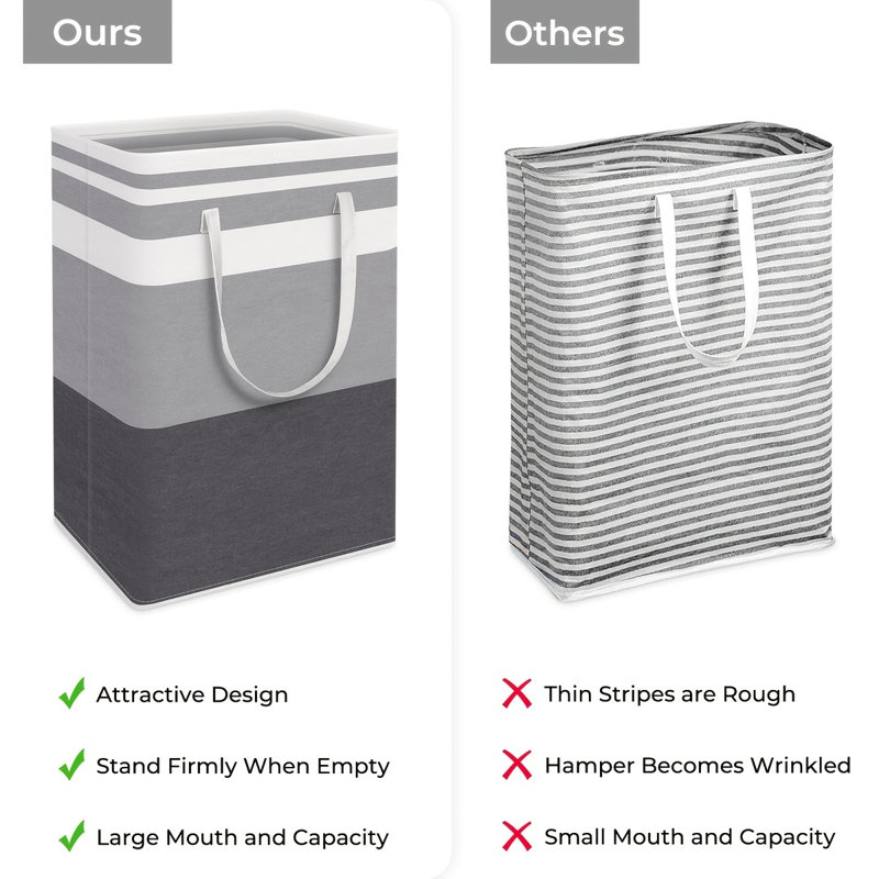 Fabric Laundry Hamper with Handles