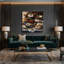 Art mural sur toile, "Desserts Cheesecake" noir-1053706326