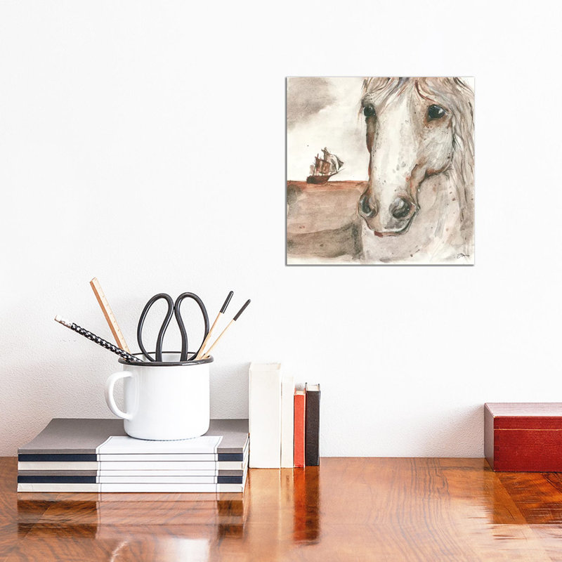 Early Settler by Jessica Mingo - Wrapped Canvas Painting, 30.48 cm H x 30.48 cm W