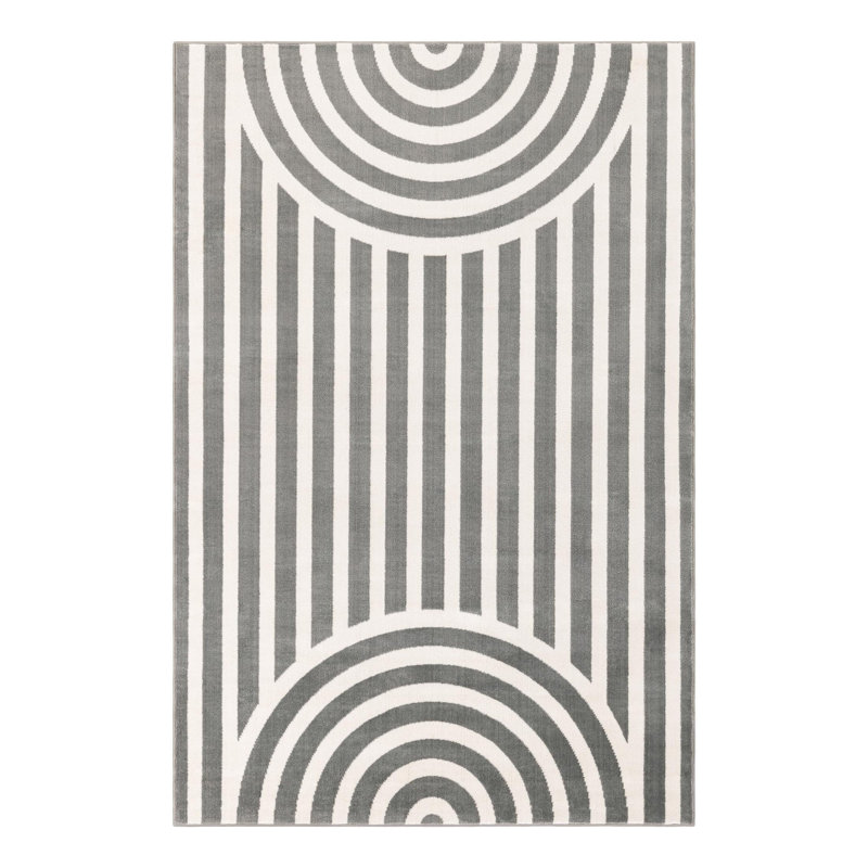 Unique Loom Lines Whimsy Kids Rug, Rectangle 4'1" x 6'1"