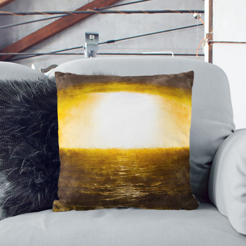 Sun over the Ocean Cushion with Filling, 55cm H x 55cm W x 20cm D