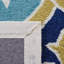 Daina Geoemtric Hand Hooked Blue/Beige Indoor / Outdoor Area Rug-16761986