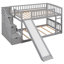 Lit superposé avec escalier de rangement et glissade-111113955-131499241