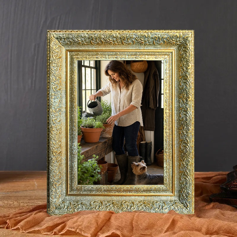 Cadre photo 5 "x 7" 1 pièce, Antique Gold, 1, 5" W x 7" H