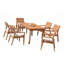 Vellore Outdoor Teak Dining Set-383283138-402405014