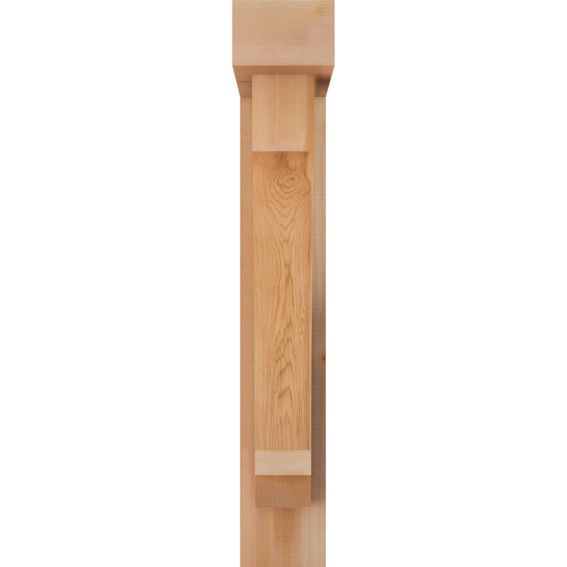 Support de bloc impérial avec entretoise décalée, 34 x 22, Cèdre rouge occidental de l 5 1/2 po (lisse)