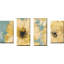 «Sunflowers on Blue» par Lanie Loreth, peinture sur toile tendue 4 pièces-174541535