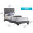 Charming Gray Twin Bed With Storage-1405674388