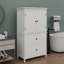 Armoire de rangement autoportante avec 2 tiroirs, 2 portes et une tablette réglable-215687426
