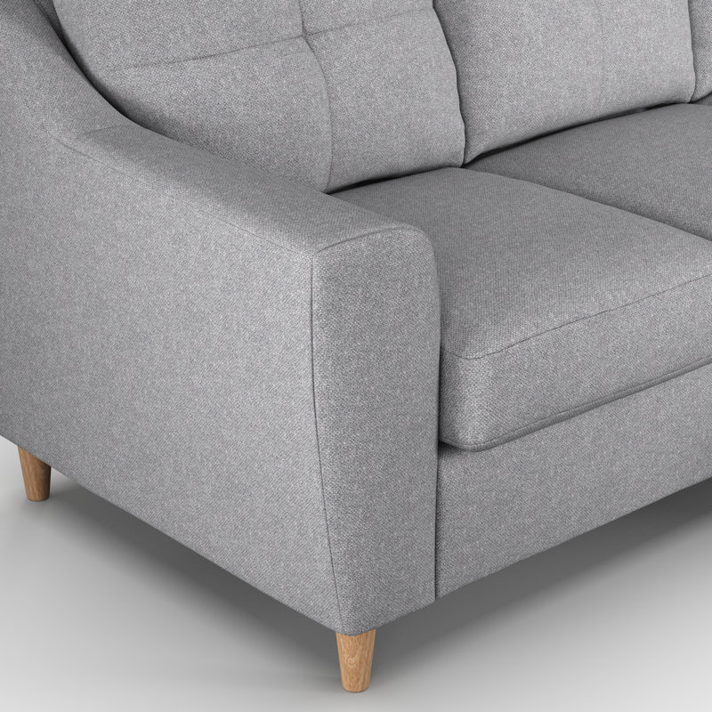 Espitia 3 Seater Corner Chaise, Right Hand Facing, Silver
