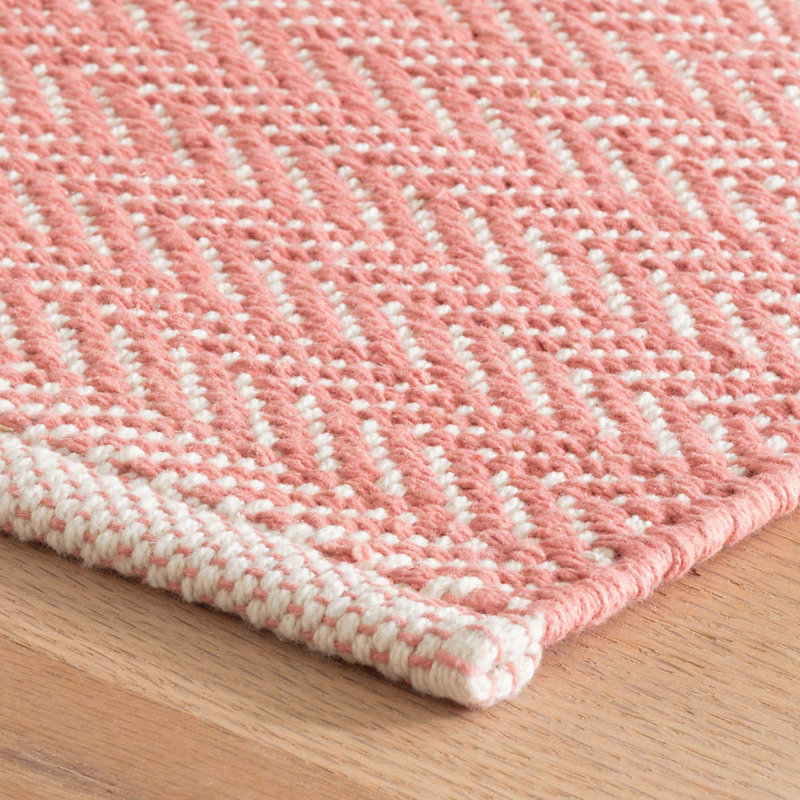 Tapis en coton tissé à la main Herringbone, Tapis de couloir 2 pi 6 po x 8 pi