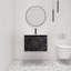 Meuble-lavabo mural simple 24 po Exmore avec 2 portes et plateau en céramique blanc Exmore
