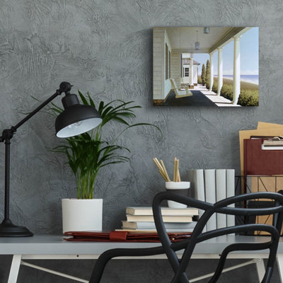 «Porch Lights» par Zhen-Huan Lu, art mural en verre acrylique
