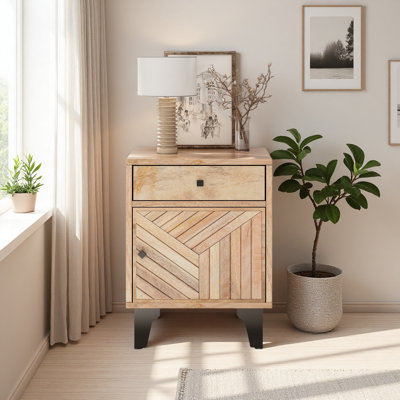 Table de chevet en bois massif