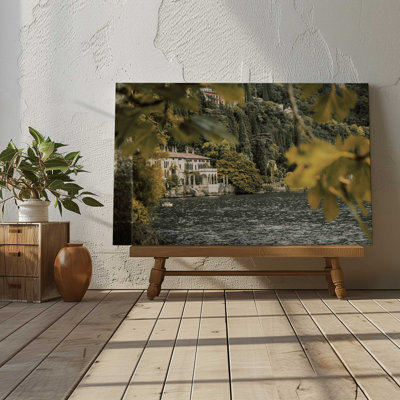 Impression sur toile tendue Lakeside Mansion