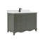 48" Cadet Finish Solid Wood Sink Vanity  With 1' Artificial Stone Top-1007424493