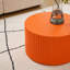 Ensemble de 2 tables gigognes en MDF, table basse ronde artisanale pour salon/espace détente, orange-742483284