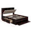 Revollo Wood Queen Size Platform Bed with Storage Headboard, Shoe Rack, and 4 Drawers-950970686