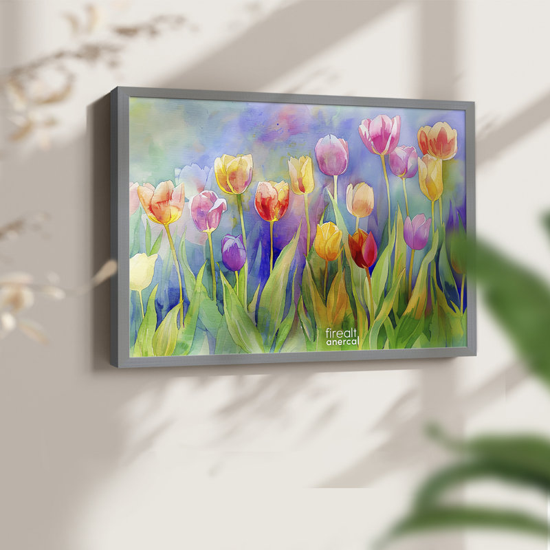 Série florale-Cxxi-impression encadrée, H 8 po x l 10 po, Gris