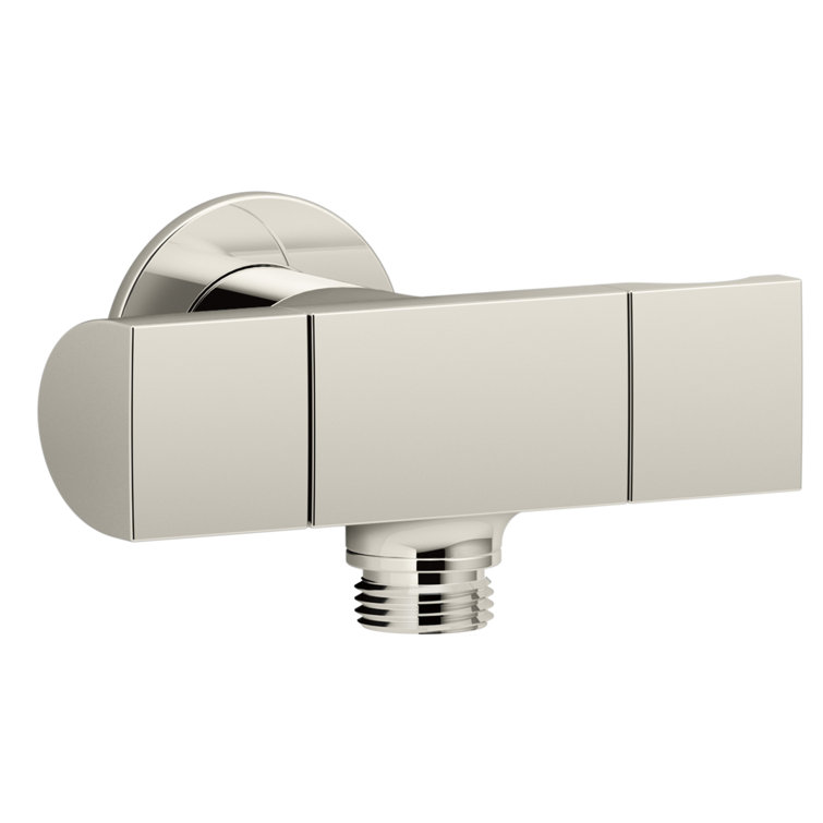 Exhale Wall-Mount Supply Elbow with Bracket and Volume Control