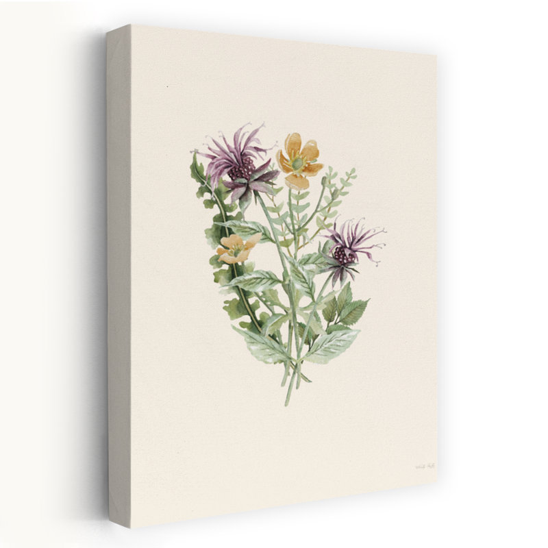 Art botanique abstrait contemporain Botanical Mix III, H 24 po x l 16 po