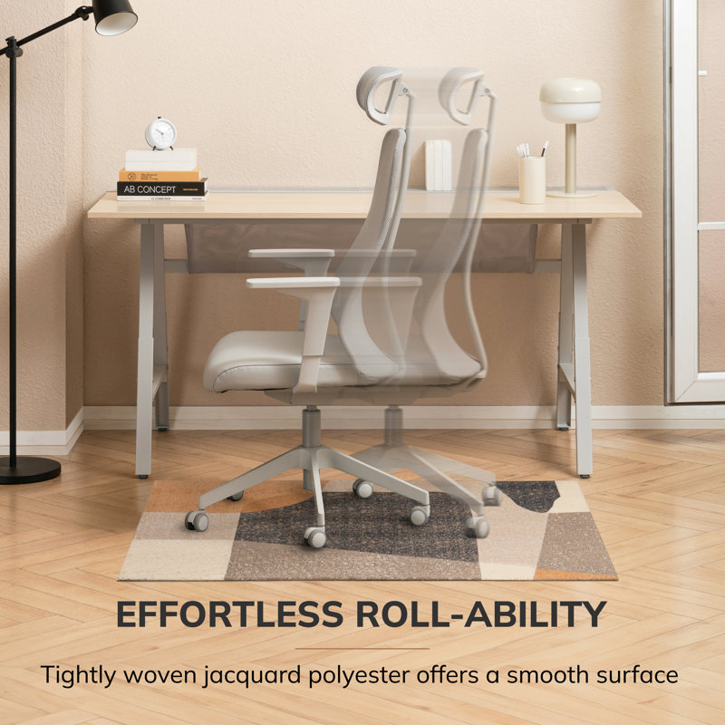 Jasper Multicolor 36" x 48" Anti-Slip Rugged Chair Mat