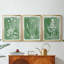 Green Botanical I - Toile tendue avec châssis sur mesure - 3 pièces-776545675-776545674