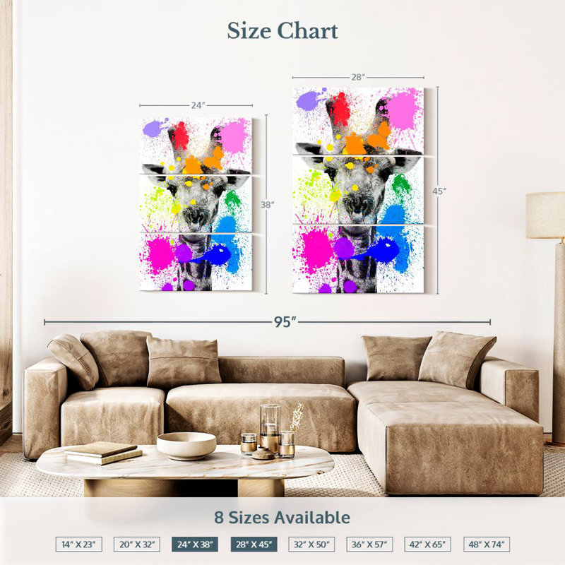 Brampt Safari Splash Giraffe, 38" H x 24" W