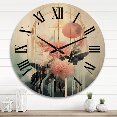 Horloge murale rétro surdimensionnée V Collagein