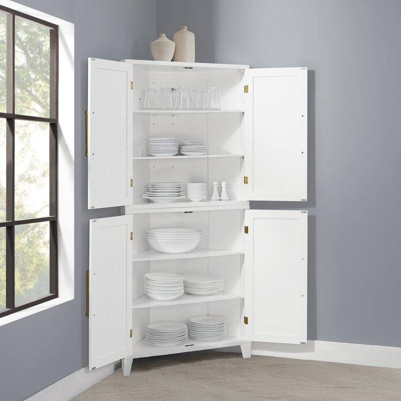 Armoire de rangement de coin Irelynne