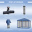 Tente pop-up avec auvent et moustiquaire-954321625-954321626