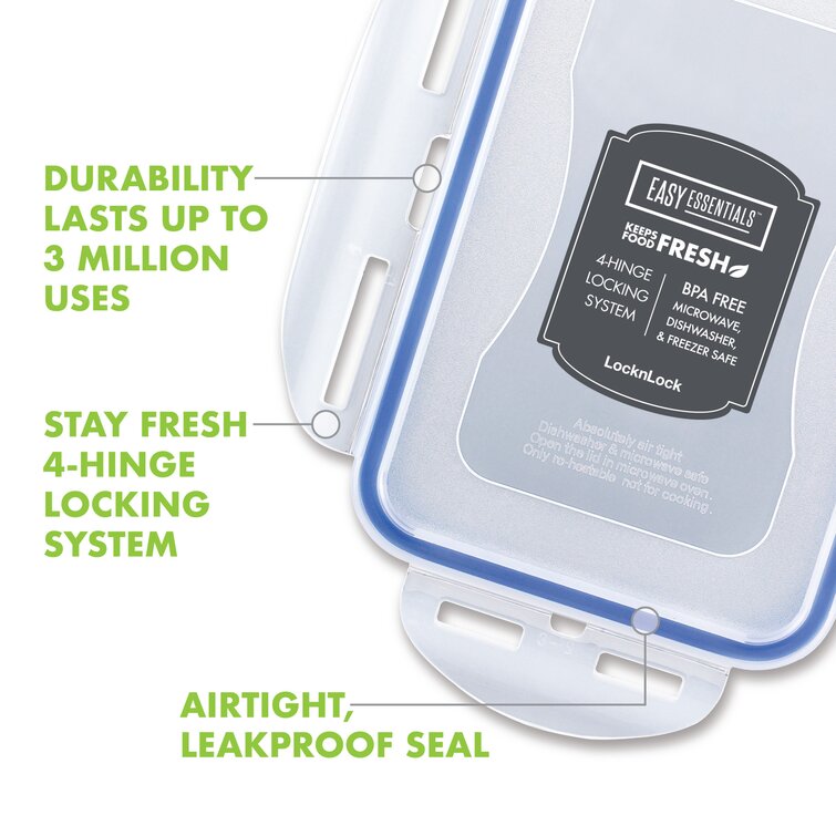 LOCK & LOCK Easy Essentials On The Go Meal Prep Lunch Box, Airtight  Containers with Lid, BPA Free, S…See more LOCK & LOCK Easy Essentials On  The Go