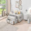 Full Size Platform Bed With 6 Storage Drawers-905232013-905232016