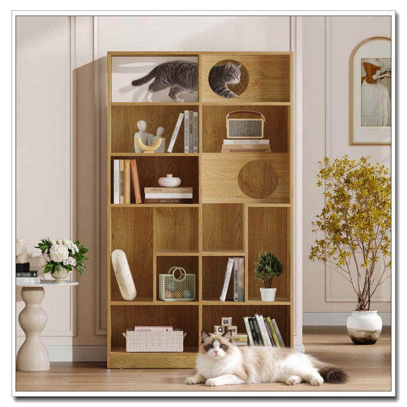 Maison pour chat moderne 2 en 1, Naturel