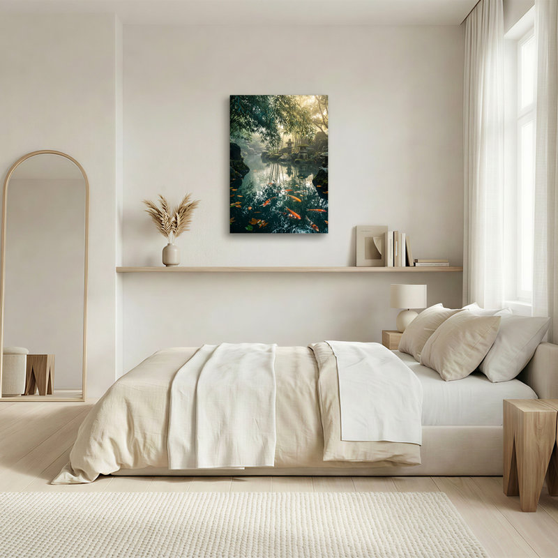 Art mural sur toile Koi, H 24 po x l 16 po
