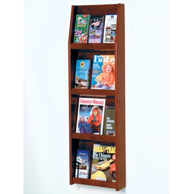 Dakota Wave Wood Magazine Rack