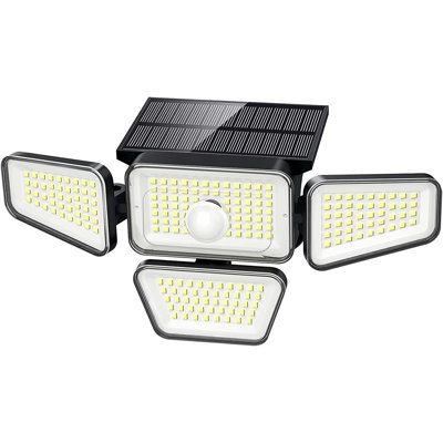 2.5-Watt LED Solar Power Dusk to Dawn Outdoor Security Flood Light with Motion Sensor
