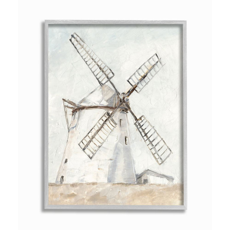 « eolienne brown landscape neutral blue blue » par éthan harper-reproduction d’art, H 20 po x l 16 po x P 1,5 po