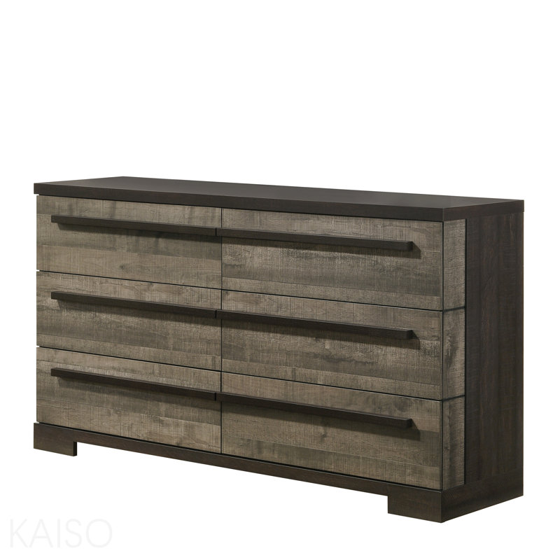 Mobilier de chambre à coucher 1pc, Ébène / Gris