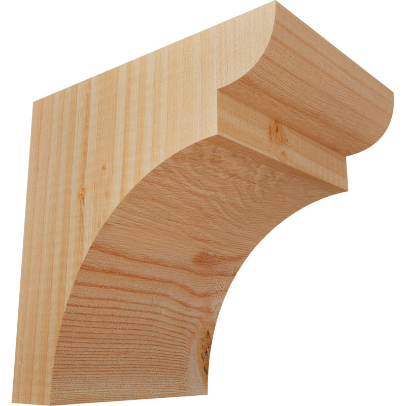 Yorktown Corbel, H 8 po x l 5,5 po x P 8 po, Sapin de Douglas, Lisse
