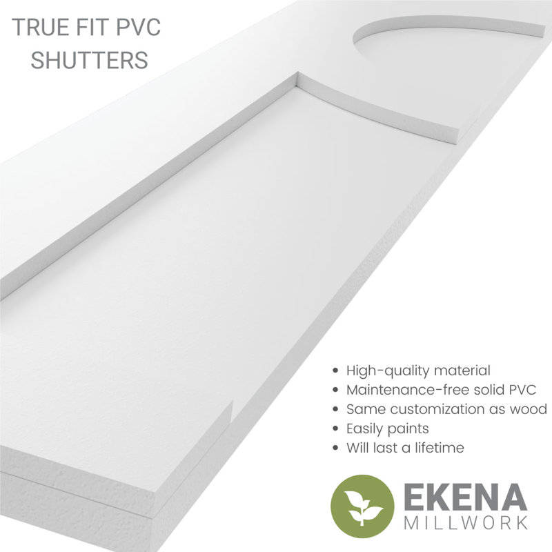 Volets en PVC True Fit, Rouge feu, 58", 18"