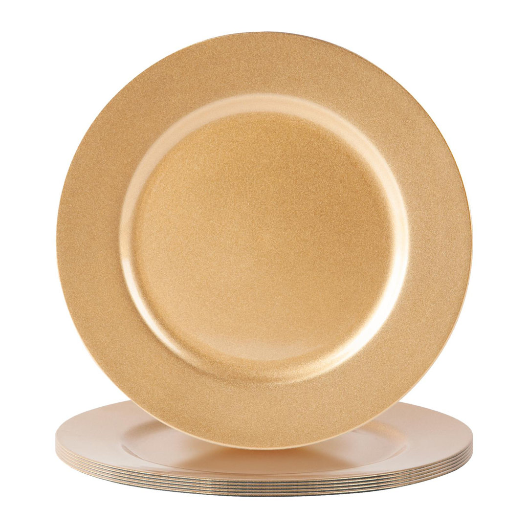 Argon Tableware - Melamine Charger Plates - Set of 6