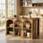 Kitchen Island With 3 Storage Shelves, 55.12 Inch Farmhouse Kitchen Shelf Bar Table With Large Worktop