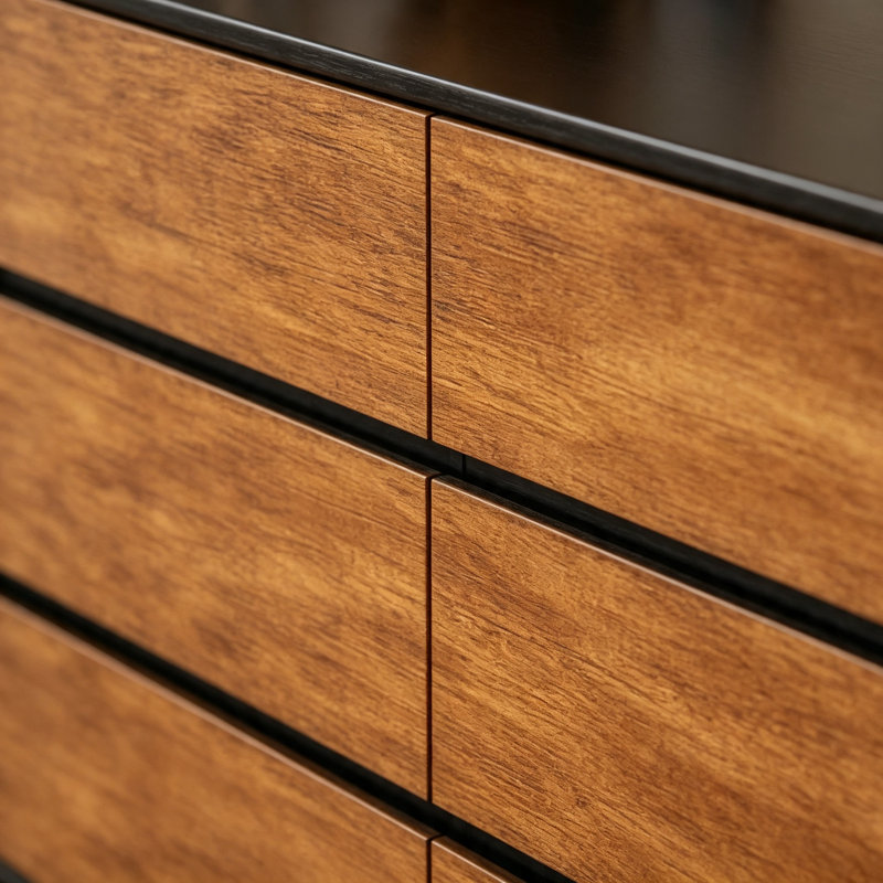 Console Mid-Century, 37.4" H x 39.4" W x 15.7" D